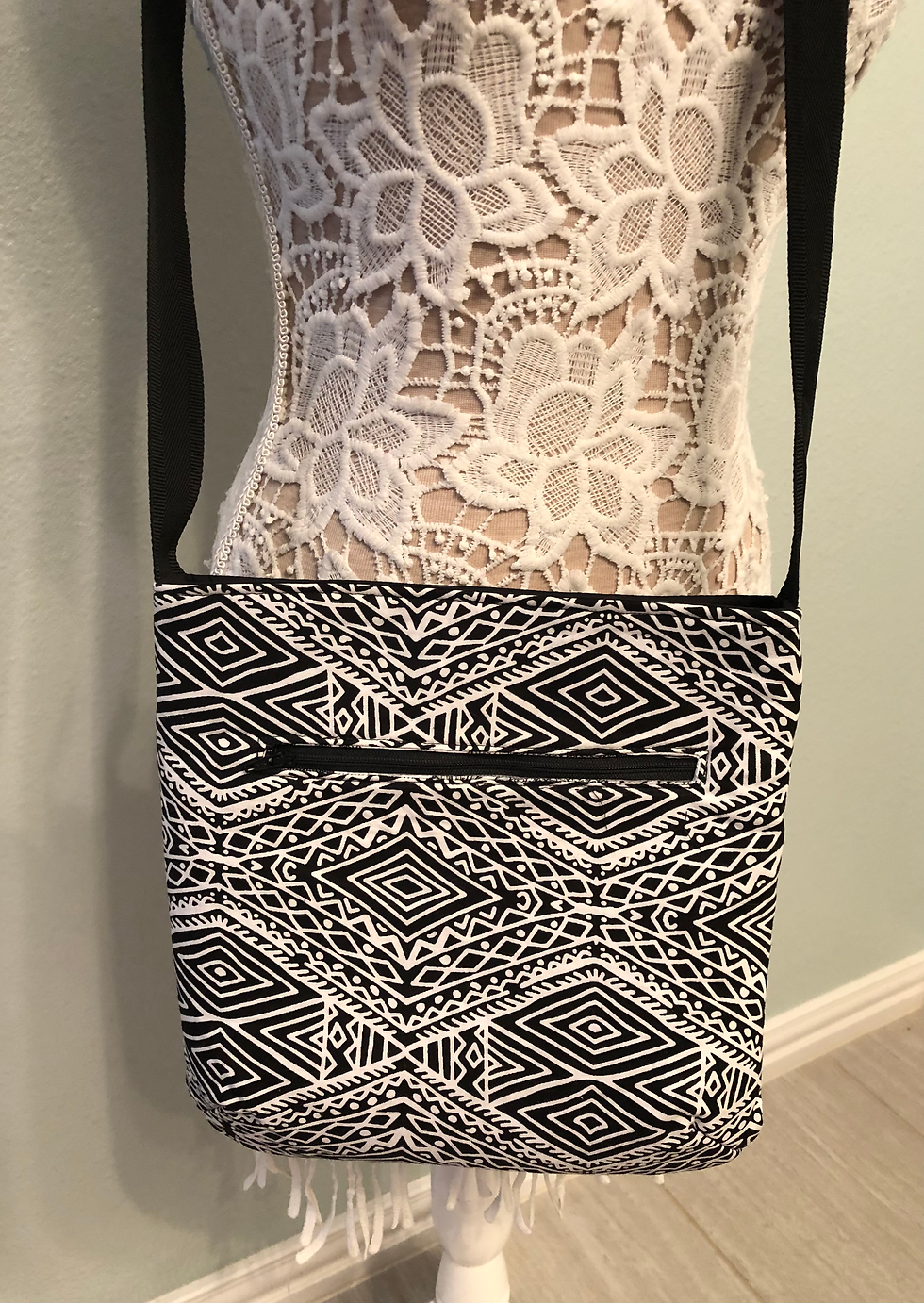 African fabric crossbody bag