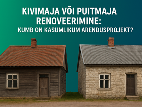 Kivimaja või puitmaja renoveerimine: kumb on kasumlikum arendusprojekt?