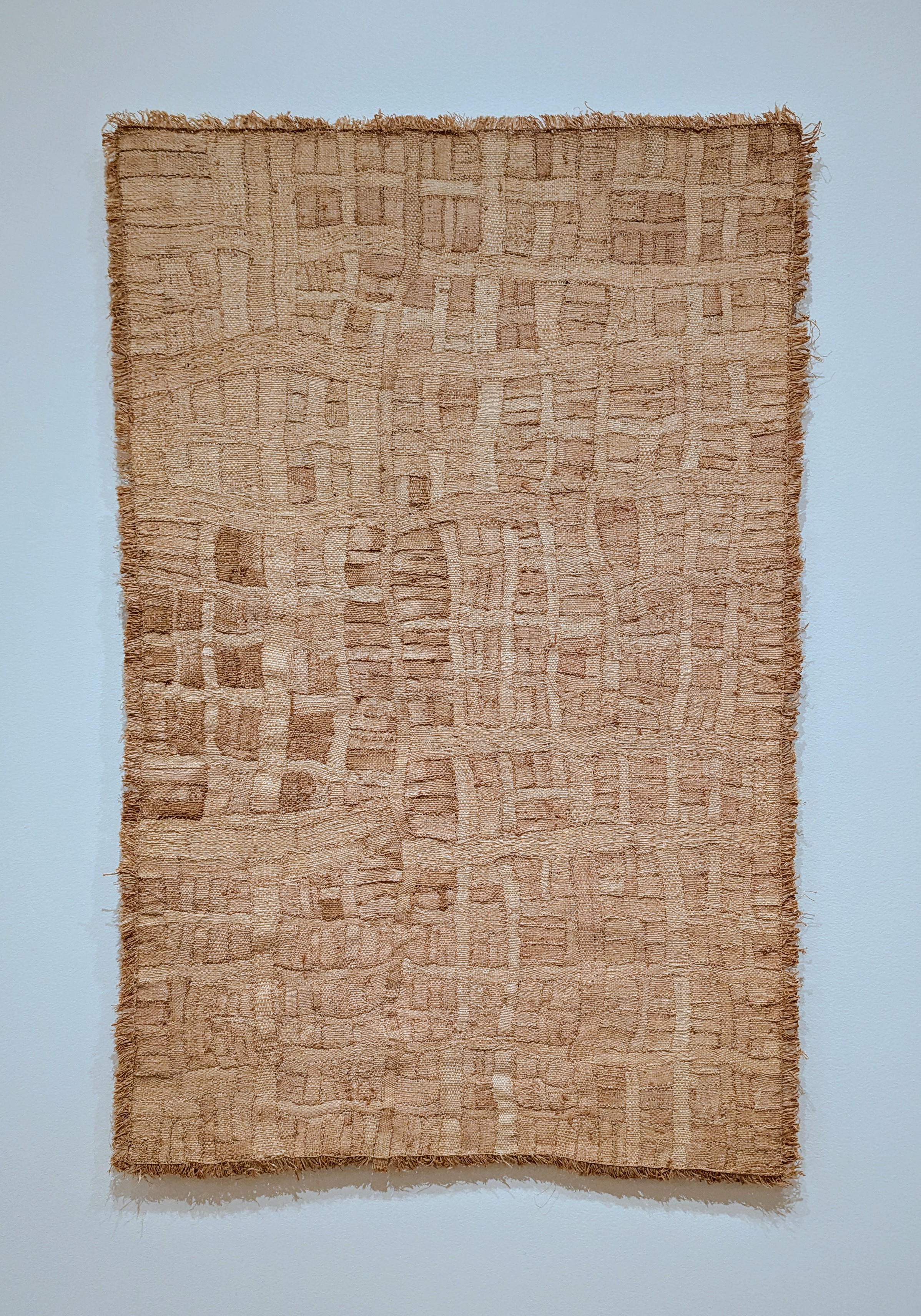 Ed Rossbach raffia tapestry at Woven Histories, MoMA