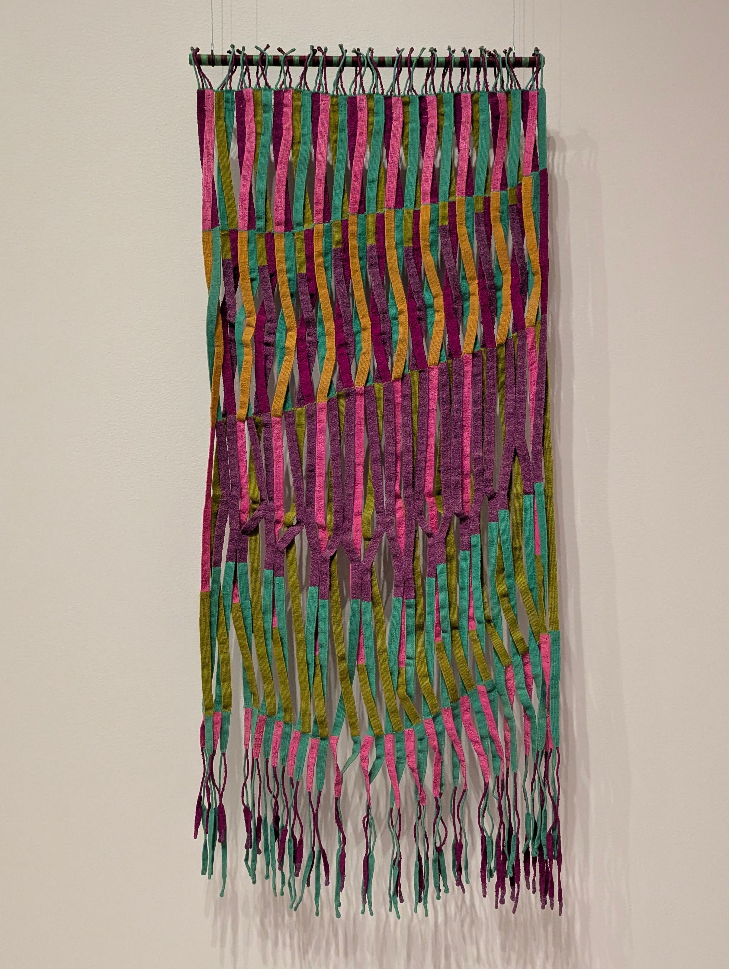 Olga de Amaral, Cintas entrelazadas, at Woven Histories, MoMA