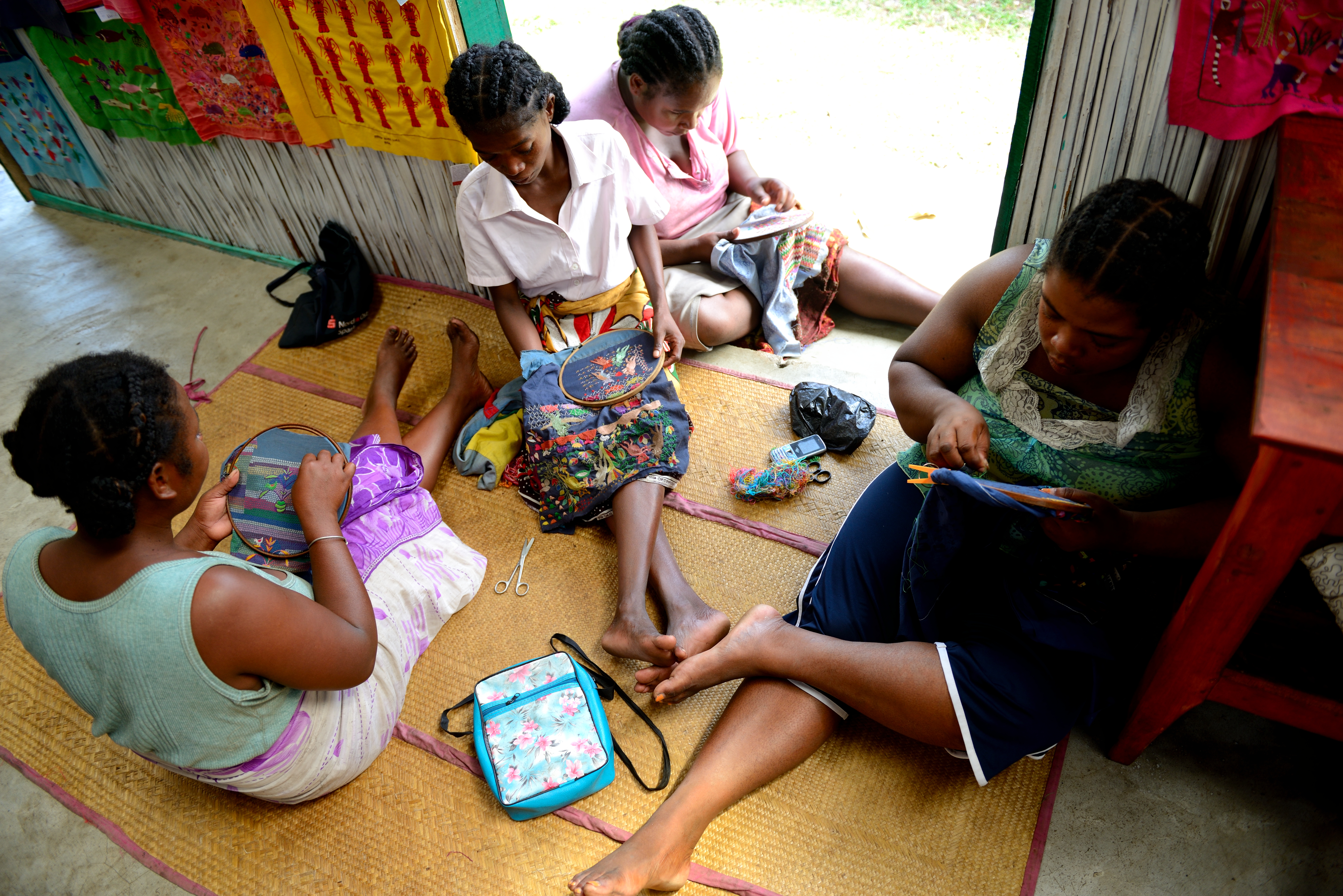Stitch Sainte Luce women embroiderers, Madagascar