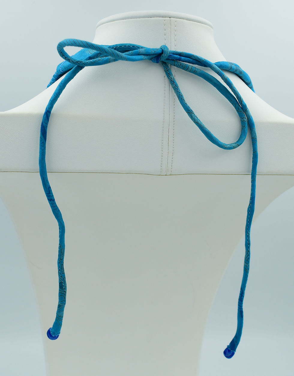 Thumbnail: Smooth Sailing - Sari Bead Necklace - 6 string | caribbean blue