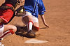 Softball Sliding Action