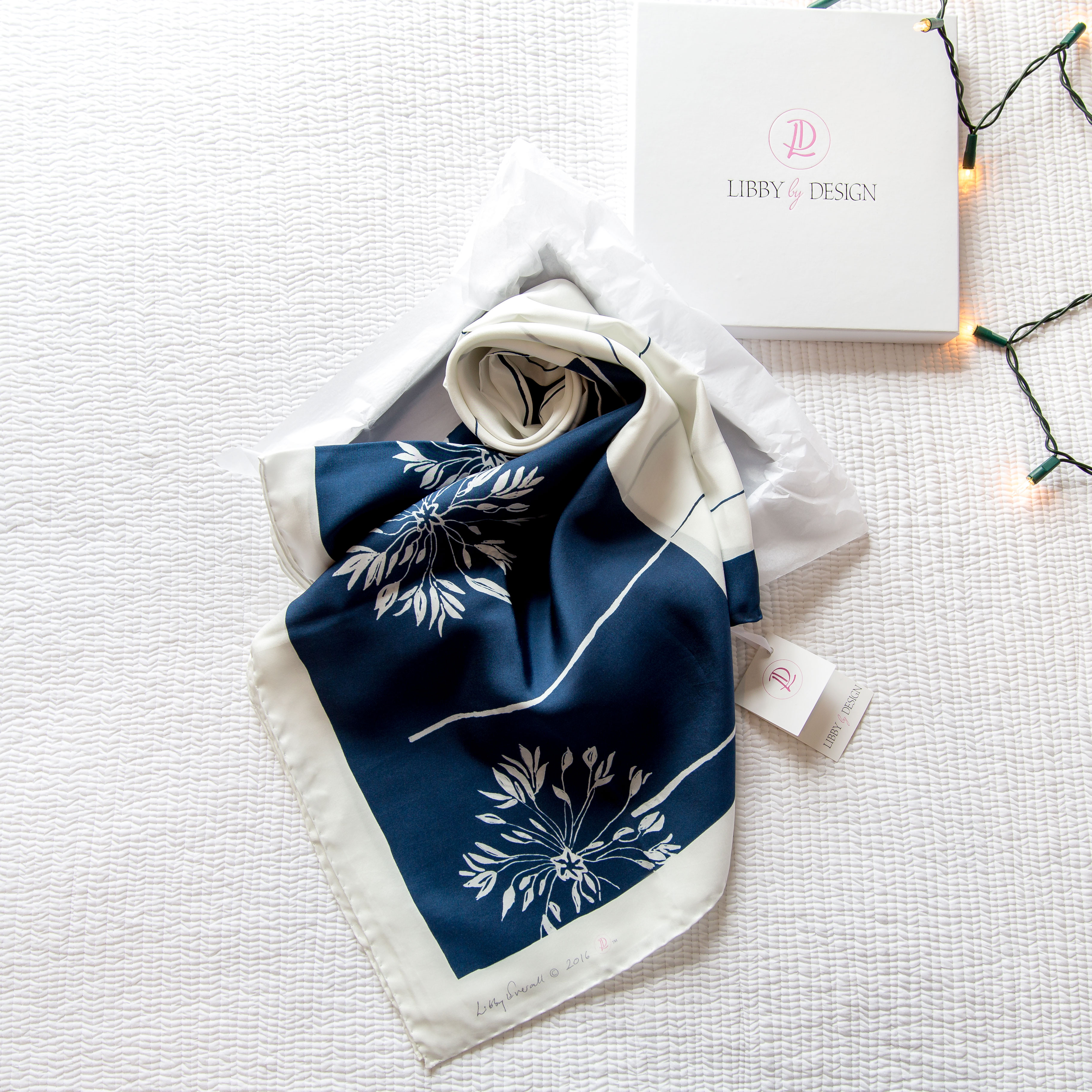 Agapanthus Silk Scarf