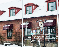 Brösarps Gästis i vinterskrud