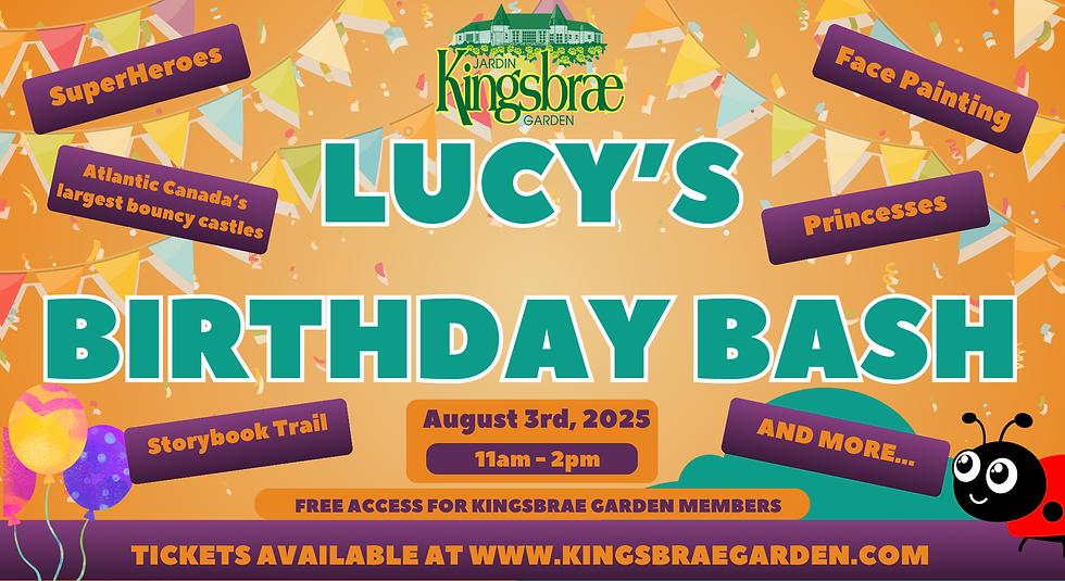 Lucy's Birthday Bash at Kingsbrae Garden
