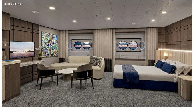 Cabins/owner suite on the new Windstar – windsurf sailing yachts