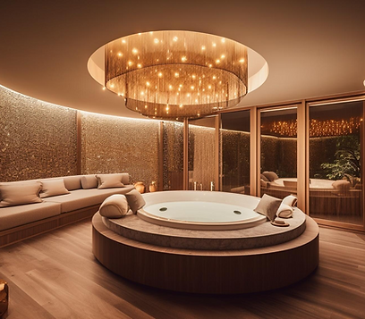 Elegant living room interior by Intriora featuring stylish seating and warm accents.