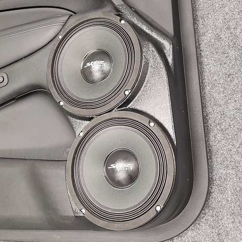 Dual 8" Front Door Speaker Pods 11-20 Grand Cherokee Durango
