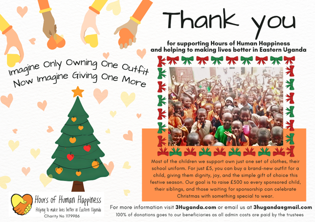 We have received some very generous donations to the Christmas Appeal – its not too late to donate via the donate button on the website news page