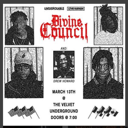 Drew Howard + Divine Council @ Velvet Underground, Toronto,  March 13th, 2017