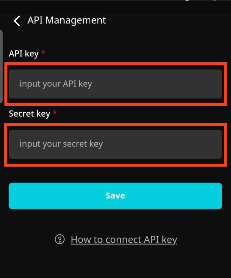 ขั้นตอนที่14 Connect Binance API กับ Khotnot