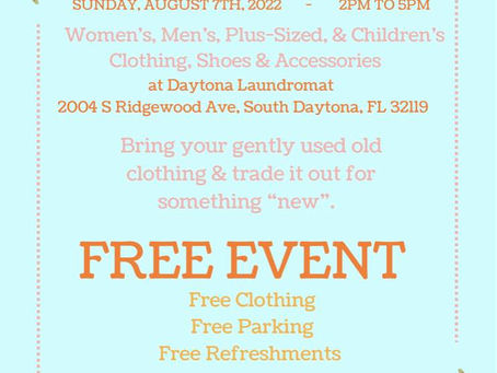 Clothing Exchange/School Supplies Giveaway FREE Event 8/7/22