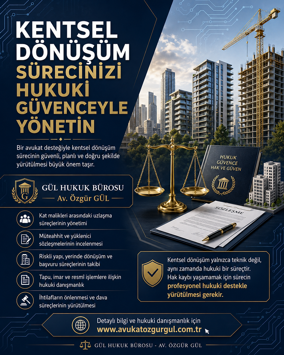 6306 SAYILI KANUN KAPSAMINDAKİ REZERV YAPI ALANLARINDA ONAYLANAN İMAR VE PARSELASYON PLANLARI