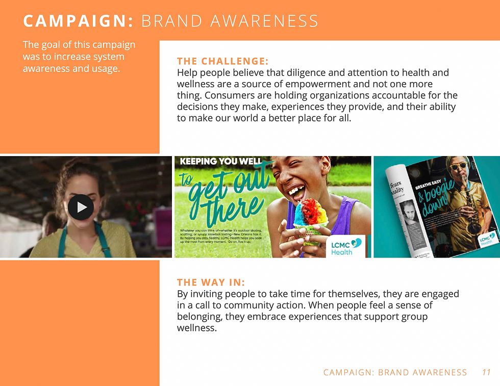 LCMC Creative Campaigns: Putting People at the Center