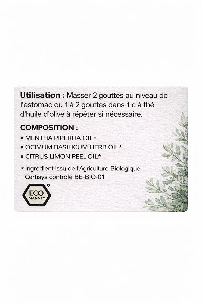 Miniature : Flacon de synergie Huiles essentielles - Digestion Bio