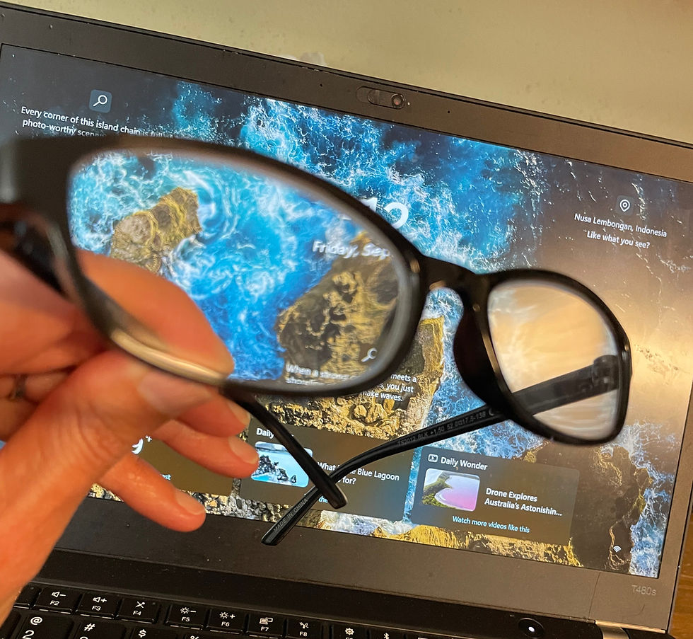 Glasses and computer