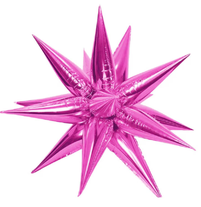 Foil Balloon/Globo decorativo Star burst pink 26"