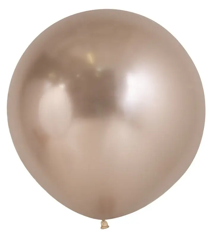 18" Sempertex Reflex Champagne Latex Balloons | 6 Count
