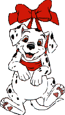 cachorrinho dálmata de natal.