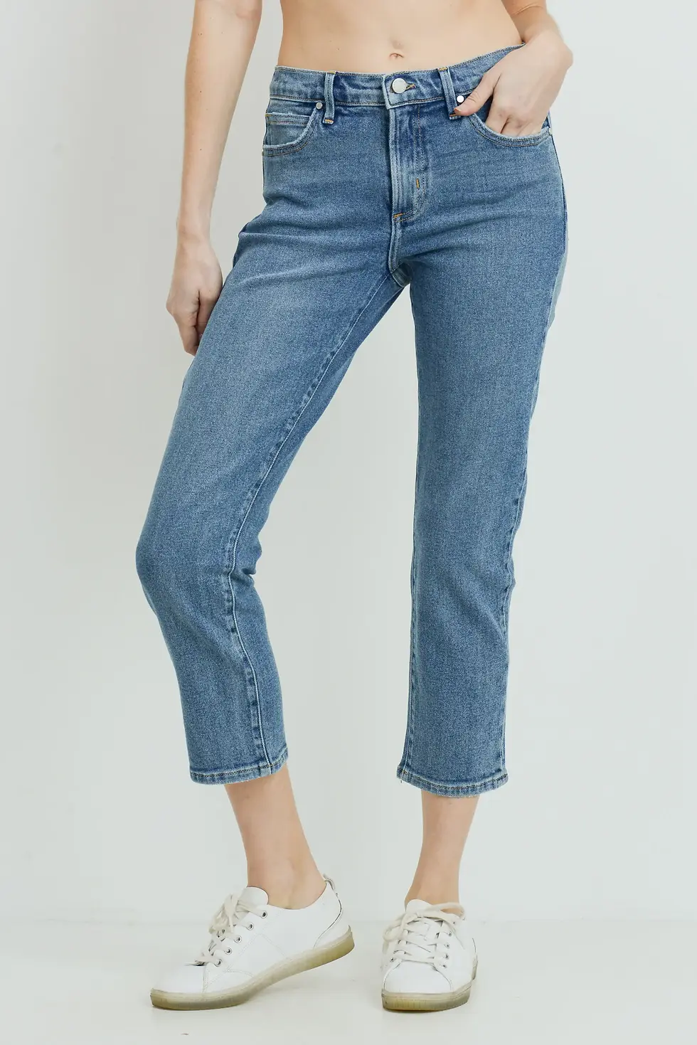 USA Made Cropped Boyfriend Jean