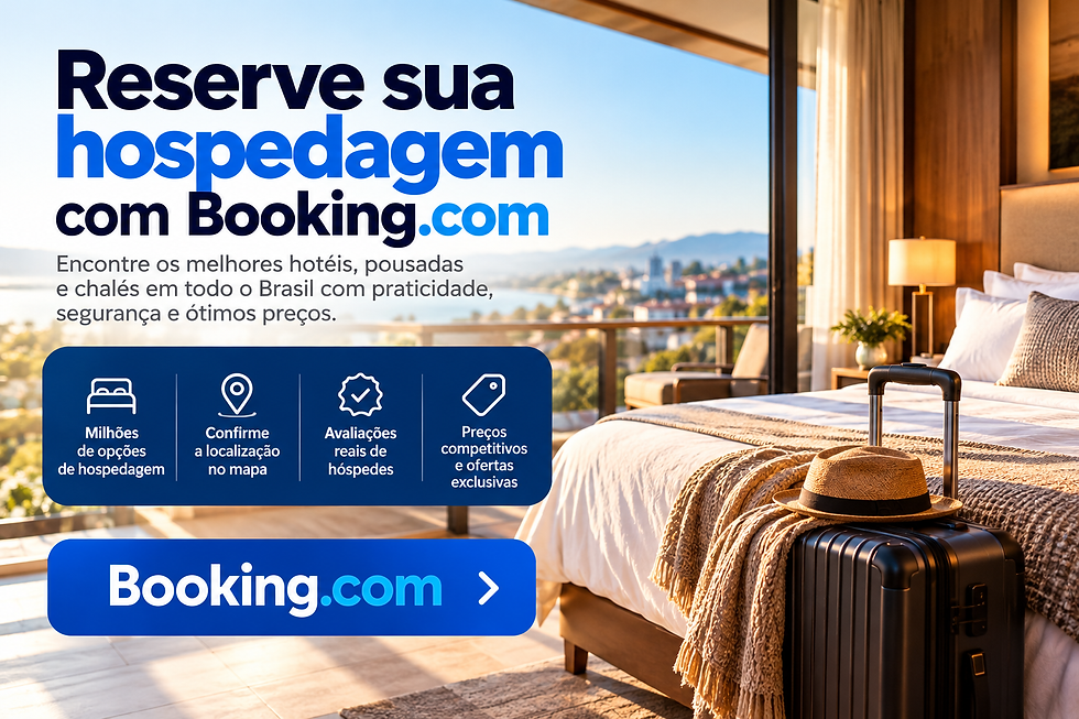Hospedagem pela Booking