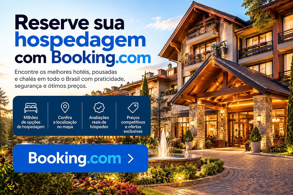 Hospedagem na Serra Gaúcha pela Booking