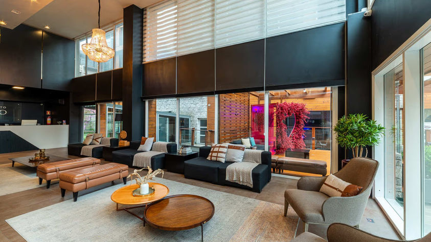 Lounge do Hotel Laghetto Stilo Borges, hotel a 0,7 km da Rua Coberta em Gramado
