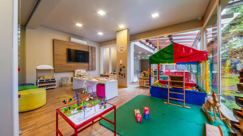 Espaço kids do Hotel Laghetto Stilo Borges em Gramado, lazer coberto para as crianças