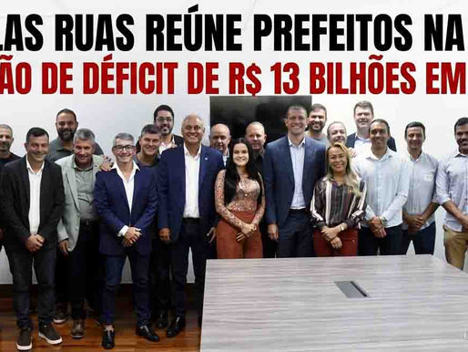 Douglas Ruas reúne prefeitos na Alerj previsão de déficit de R$ 13 bilhões em debate.
