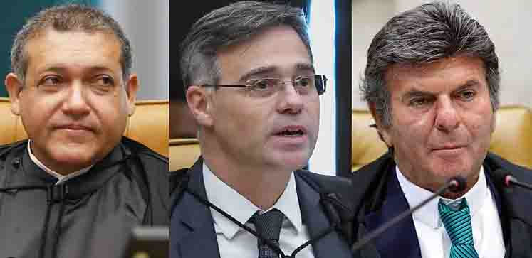 Luiz Fux , André Mendonça e Kassio Nunes Marques