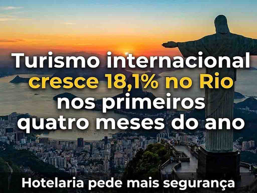 Boom no turismo internacional eleva ocupação, mas hotelaria fluminense reforça apelo por segurança