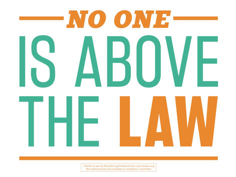 "No One Is Above the Law" Event