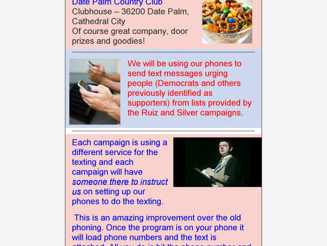 Texting Party - Sunday, October 21, Noon to 5pm