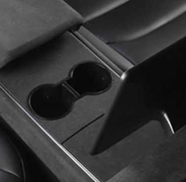 Thumbnail: Alcantara dash, cupholder and doors trim upgrade for Tesla Model Y and Model 3