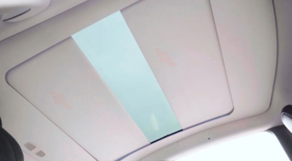 Thumbnail: 2022-2024 Tesla Model Y Electric Sunroof Shades  with LED ambient lighting 
