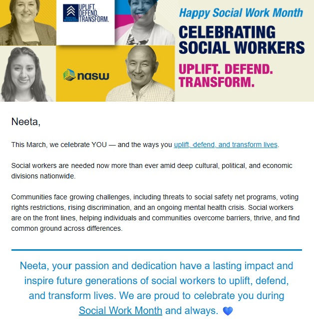 Happy Social Work Month