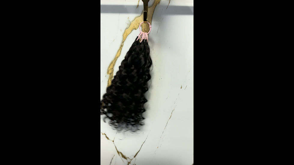 Thumbnail: Feather Crochet Water Wave 12 Inch