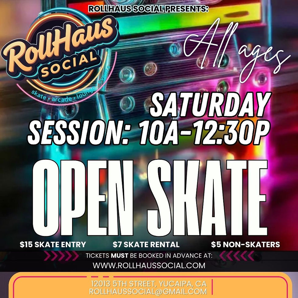 Saturday AM Open Skate Session