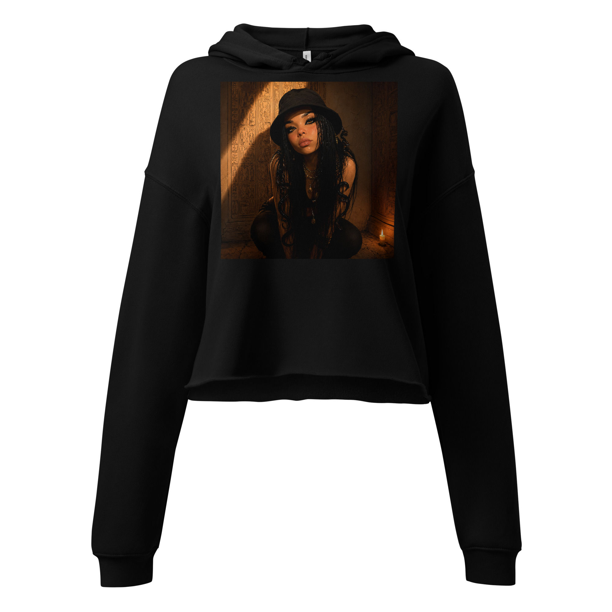 Arsinoé Crop Hoodie — She Moves in the Dark
