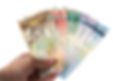 car loan refinancing savings in Canada shown with Canadian cash to represent lower payments and reduced interest