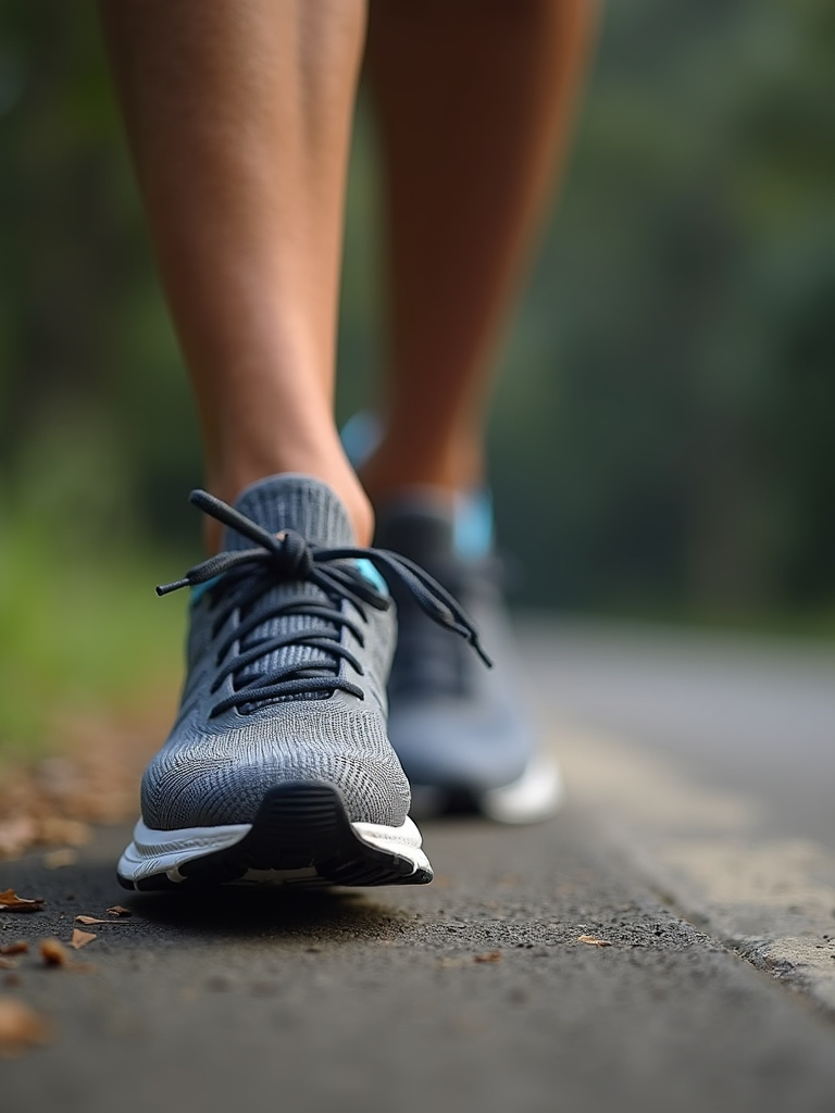 Close-up detail of a modern running shoe highlighting movement gear