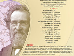 7th HKU-Pasteur Immunology Course on Mucosal Immunity and Vaccines: Call for Applications Closed