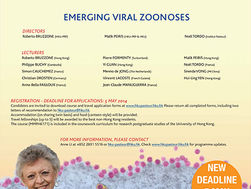 Last Call: 11th HKU-Pasteur Virology Course on Emerging Viral Zoonoses: