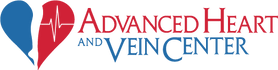 Advanced Heart And Vein Center Logo with Red and Blue Heart