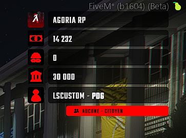 Ajout hud en haut a droite