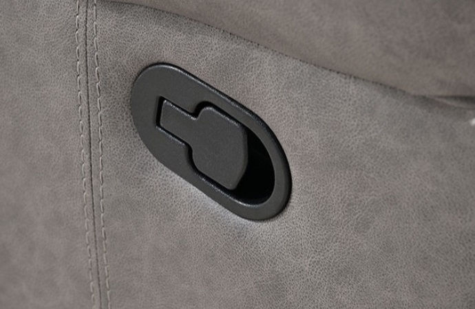 Thumbnail: Furniture of America Agata 87" Motion Sofa with Recliner Seats in Warm Gray
