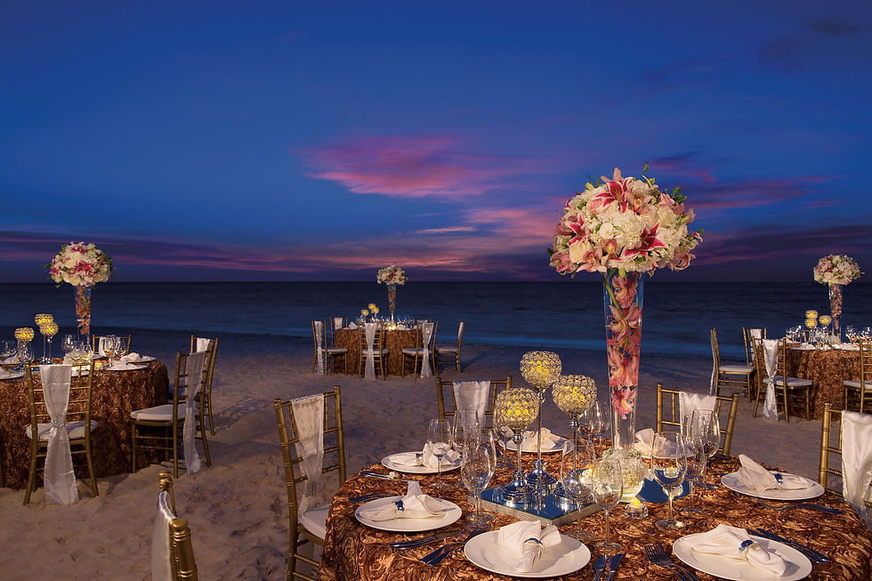 beach reception in punta cana DR