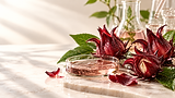 Botanical Roselle Skincare Still Life.png