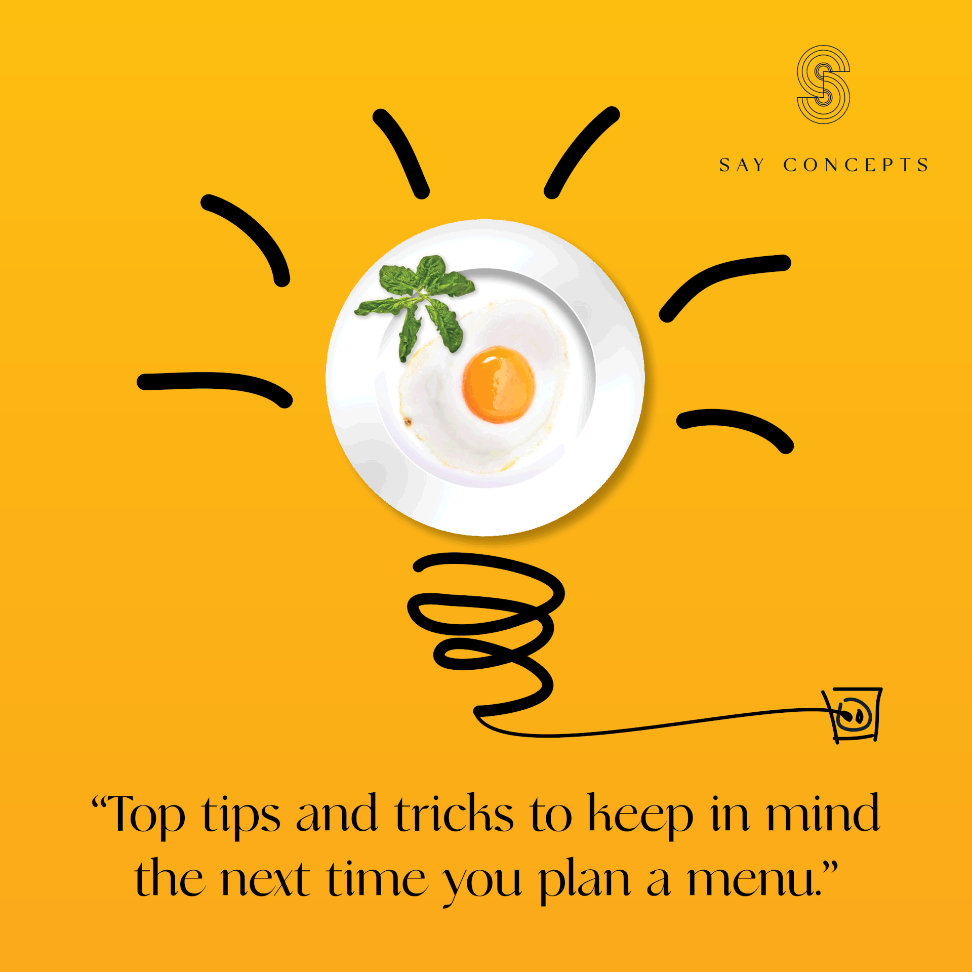 Instagram Post - Top tips and tricks to plan your menu